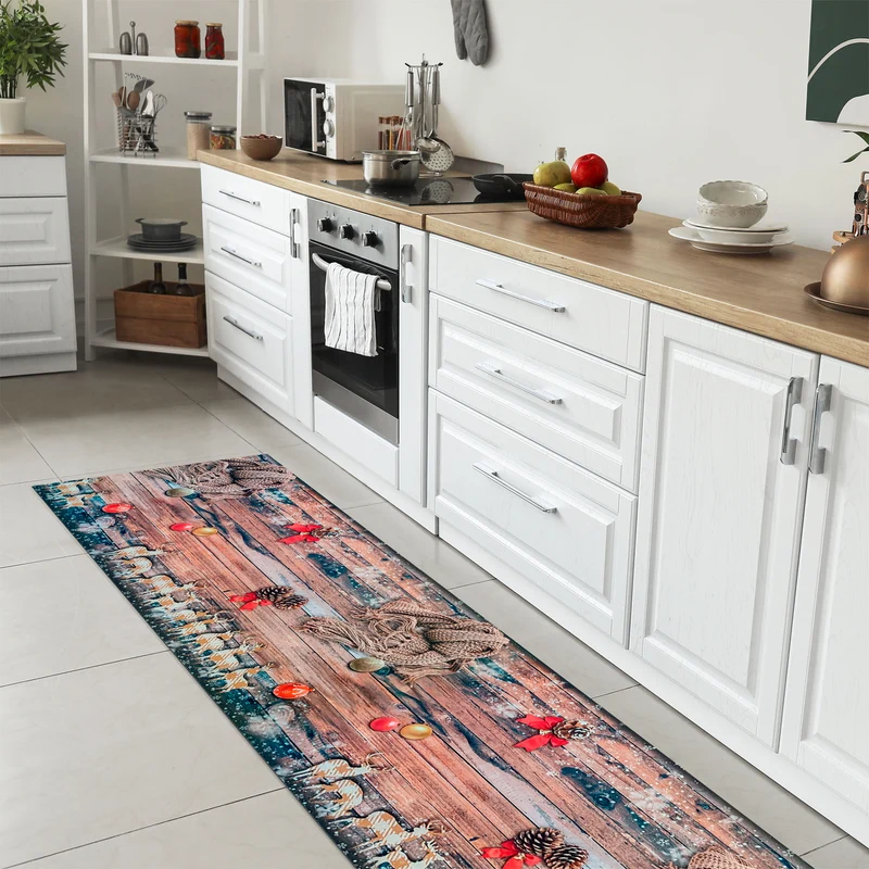 Tappeto Natale Cucina Antiscivolo Made in Italy Passatoia Natalizia Il Gruppone