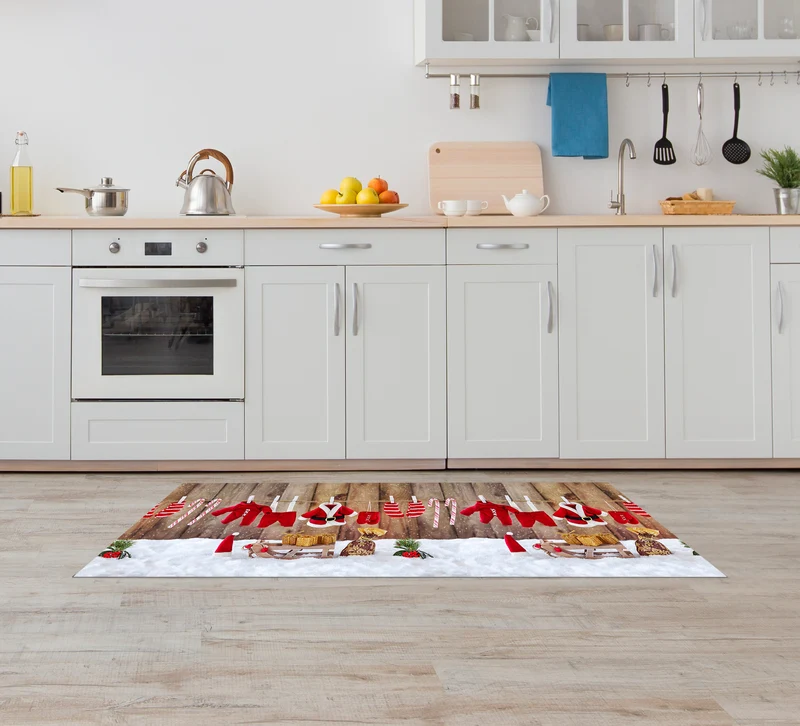 Tappeto Natale Cucina Antiscivolo Made in Italy Passatoia Natalizia Il Gruppone