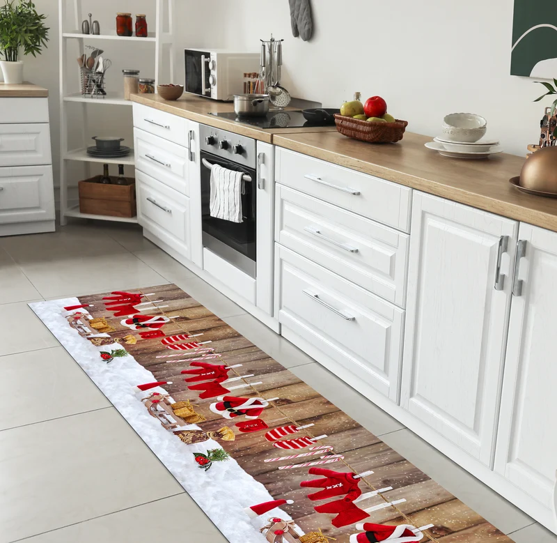 Tappeto Natale Cucina Antiscivolo Made in Italy Passatoia Natalizia Il Gruppone