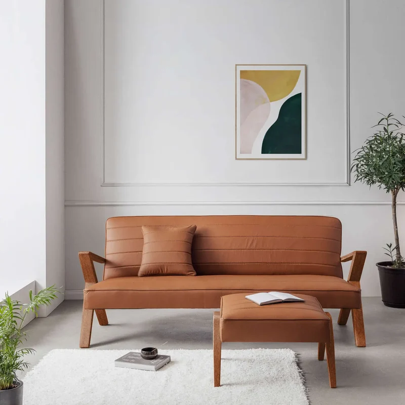 Retrostar 4er Sofa - Leder