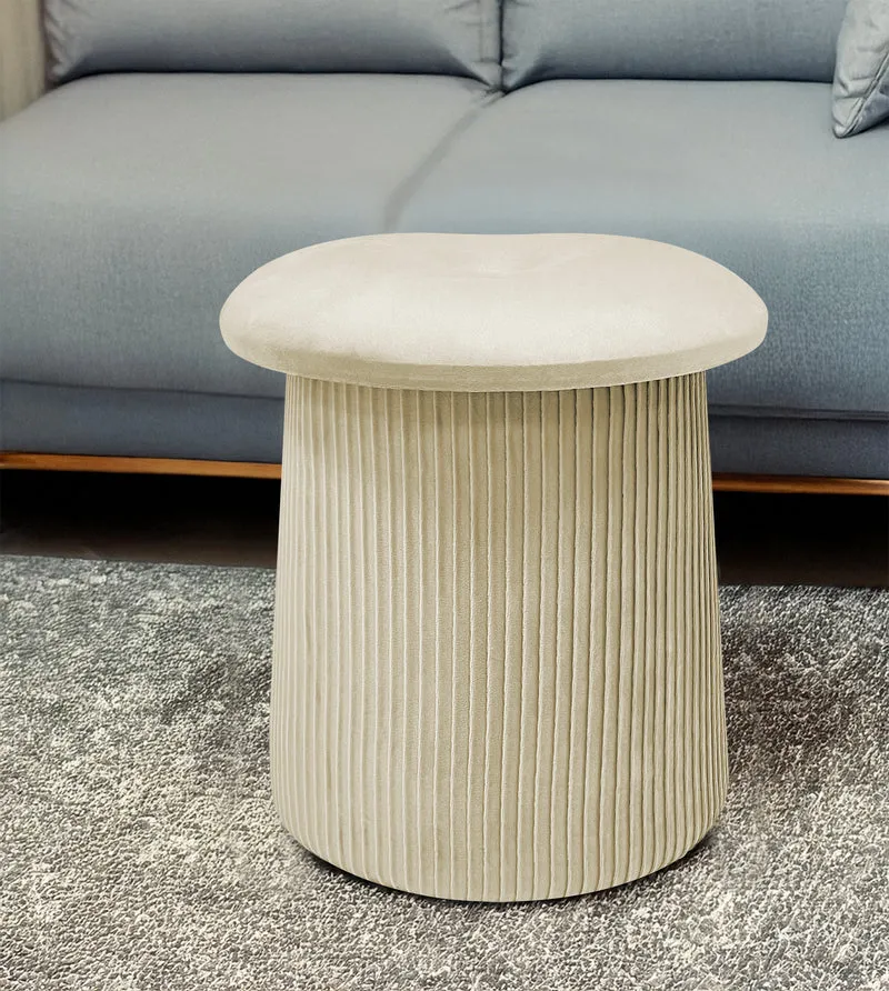 Pouf Contenitore in Velluto a Forma di Fungo Poggiapiedi Il Gruppone