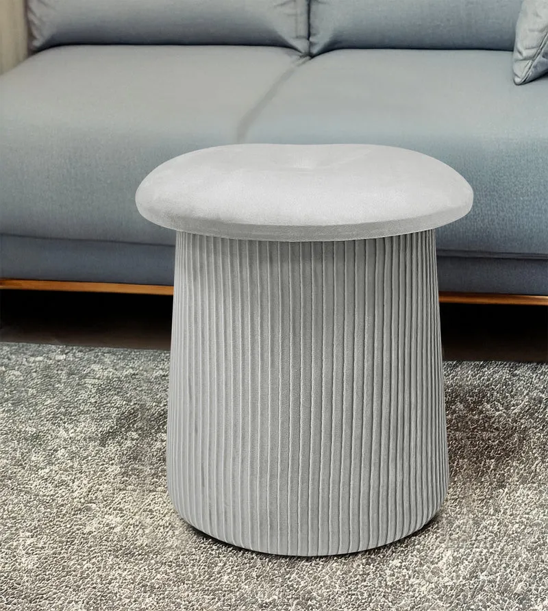 Pouf Contenitore in Velluto a Forma di Fungo Poggiapiedi Il Gruppone