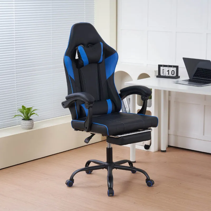 Sedia da Gaming Massaggiante,Sedia Gamer Con Poggiapiedi Il Gruppone