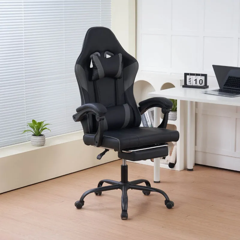 Sedia da Gaming Massaggiante,Sedia Gamer Con Poggiapiedi Il Gruppone