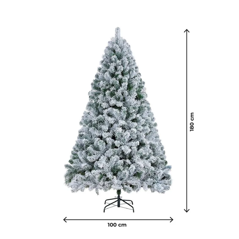 Albero di Natale Innevato Artificiale Con Effetto Neve Realistico Bianco Facile da Montare Il Gruppone