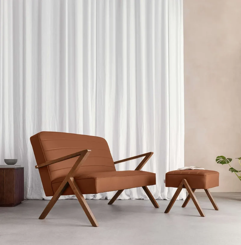 Retrostar 2er Sofa - Leder