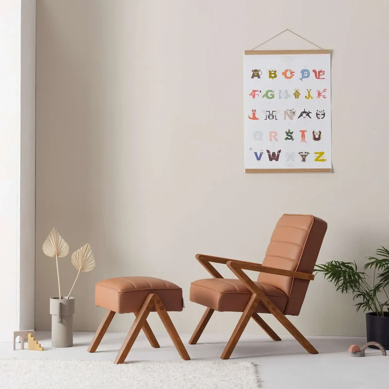 Kinder Retrostar Sessel - Leder Premium