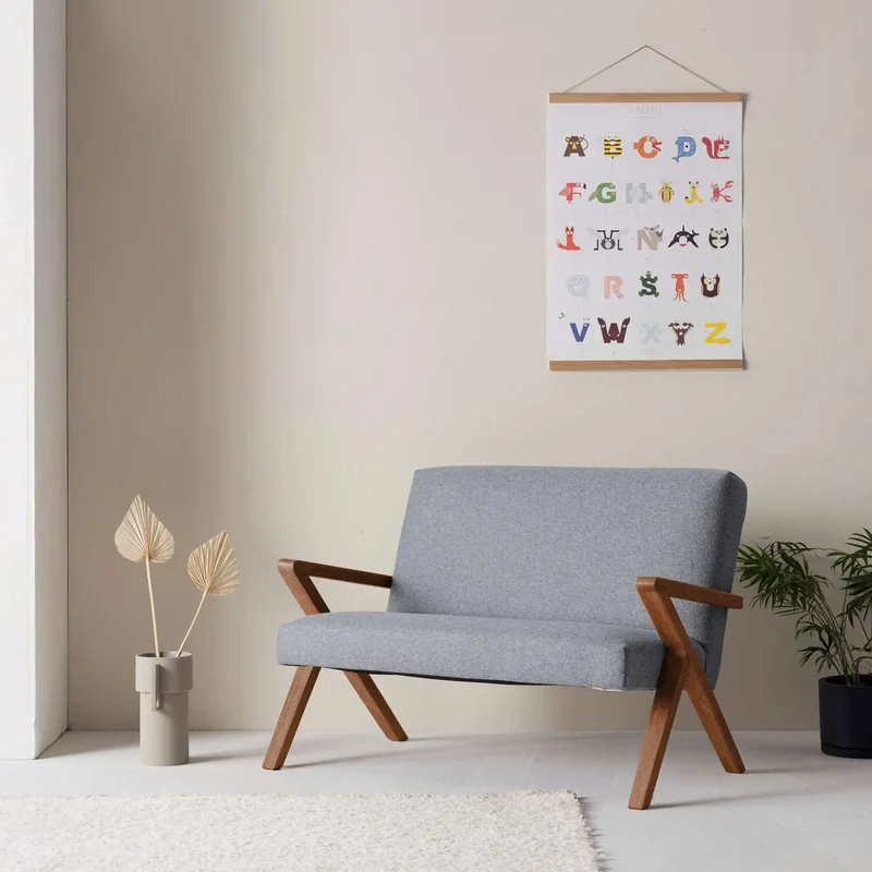 Kinder Retrostar 2er Sofa - Wool Line