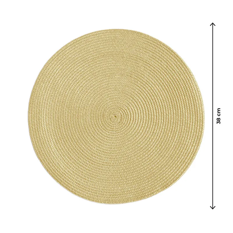 Set 4 Sottopiatti Natalizi Rotondi Ø38 cm Eleganti per Decorare la Tavola Il Gruppone