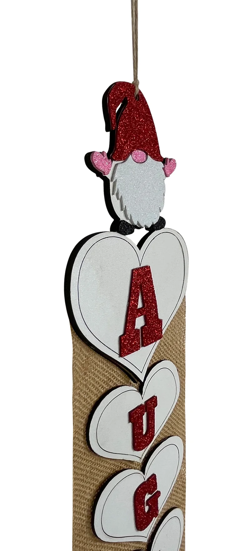 Decorazione Da Appendere Porta Auguri Natale Gnomi Ornamento Addobbi Scritta Auguri Idea Regalo Coccarda