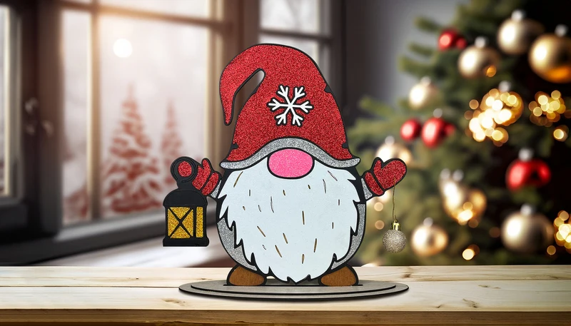 Centrotavola Natalizio Gnomo Realizzato A Mano Decorazioni Tavola Natale Segnaposto