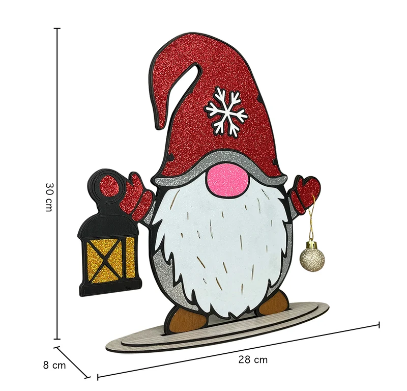 Centrotavola Natalizio Gnomo Realizzato A Mano Decorazioni Tavola Natale Segnaposto
