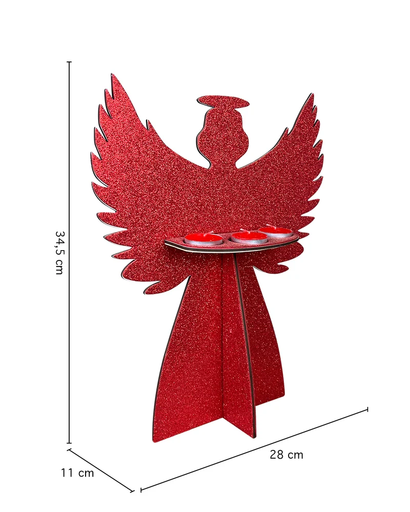 Centrotavola Natalizio Realizzato A Mano Con Candela Decorazioni Tavola Natale Con Tealight