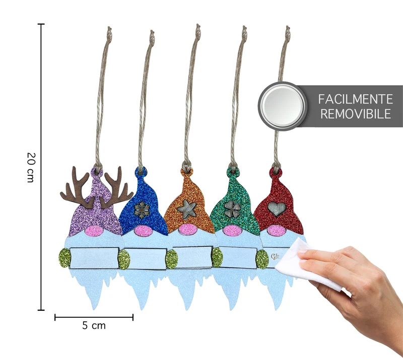 Set 10 Pezzi Ciondoli Natalizi Da Appendere Porte Albero Finestre Realizzati A Mano Ornamenti Natale Personalizzati Ciondolo
