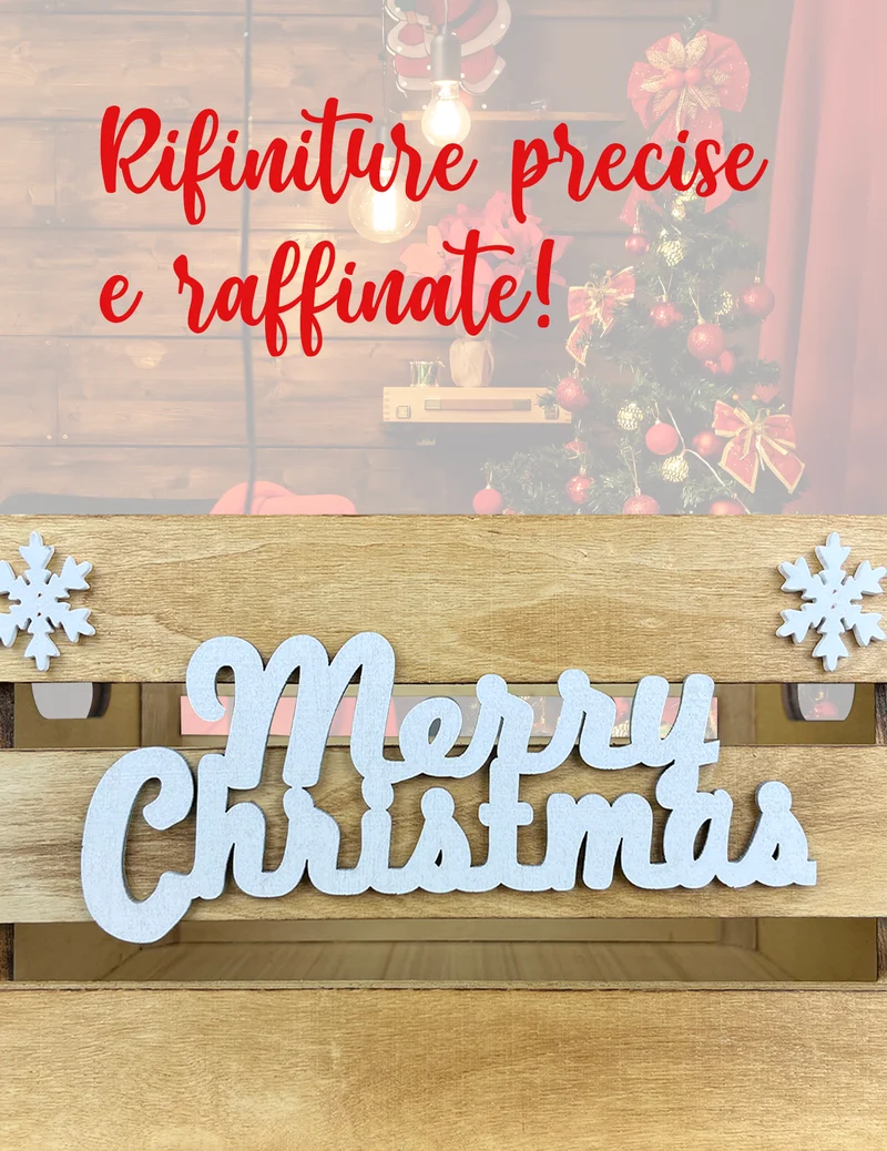Set 3 Cassette In Legno Impilabili Fantasia Natale Merry Christmas Cassettina Il Gruppone