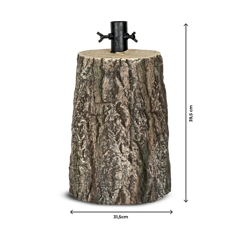 Base Tronco Decorativa per Albero di Natale Finto Ceppo Effetto Legno Il Gruppone