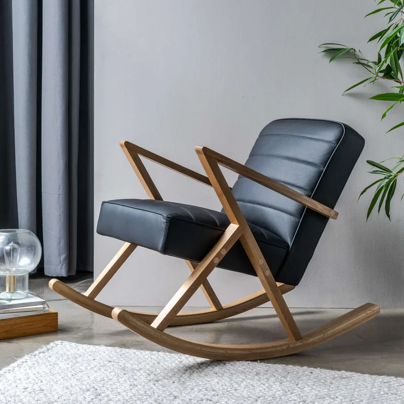 Retrostar Schaukelsessel - Leder