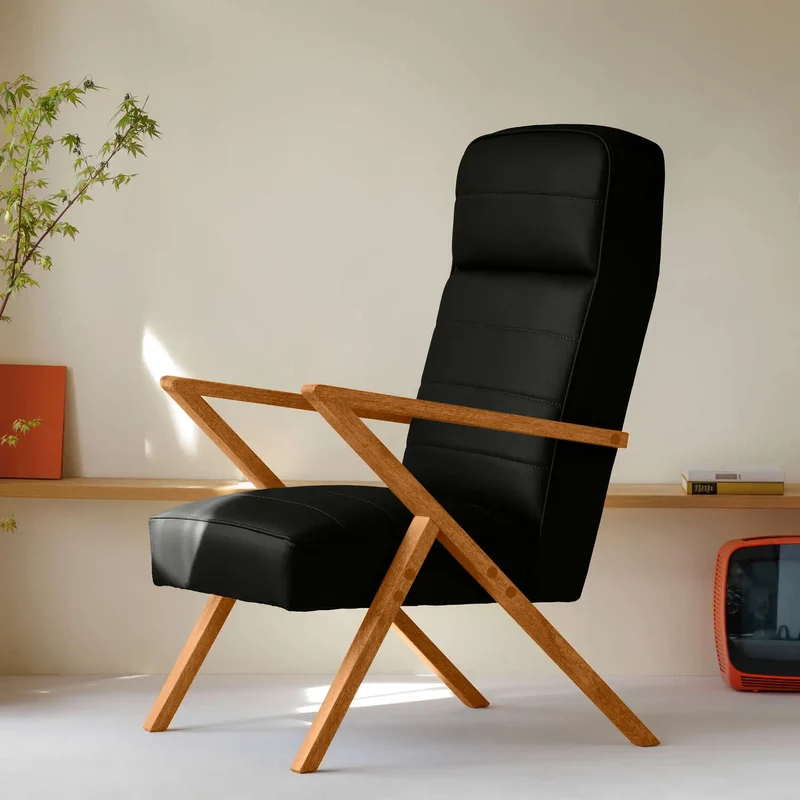 Retrostar Lounge Sessel - Leder