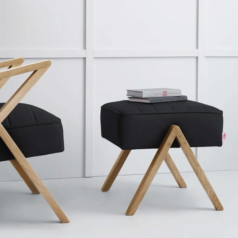 Retrostar Fußhocker - Leder