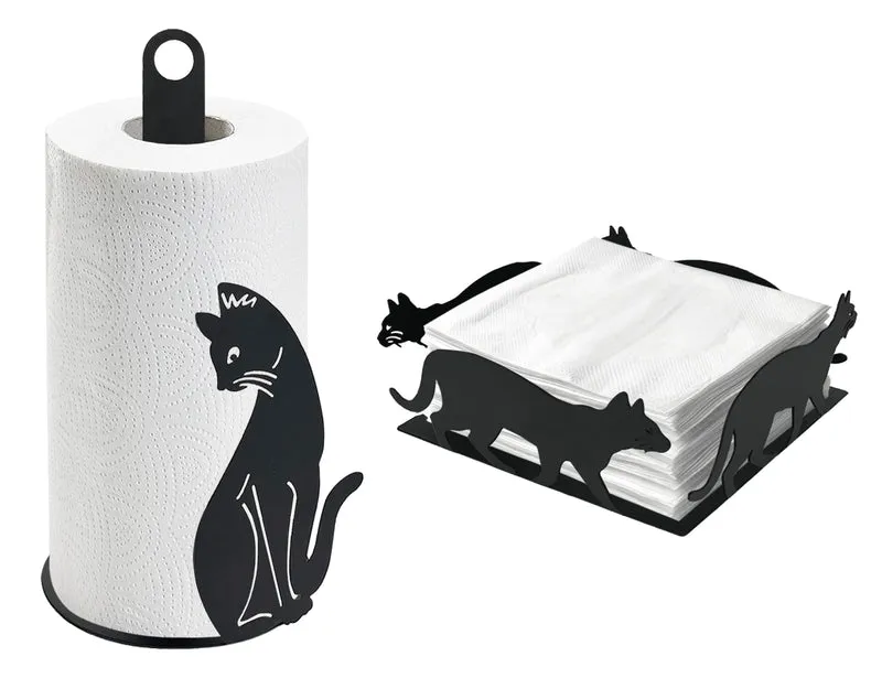 Set Accessori Cucina 2/4 Pezzi Porta Scottex Portatovaglioli Vassoio Grande Da Portata Portafrutta Centrotavola Metallo Design Moderno