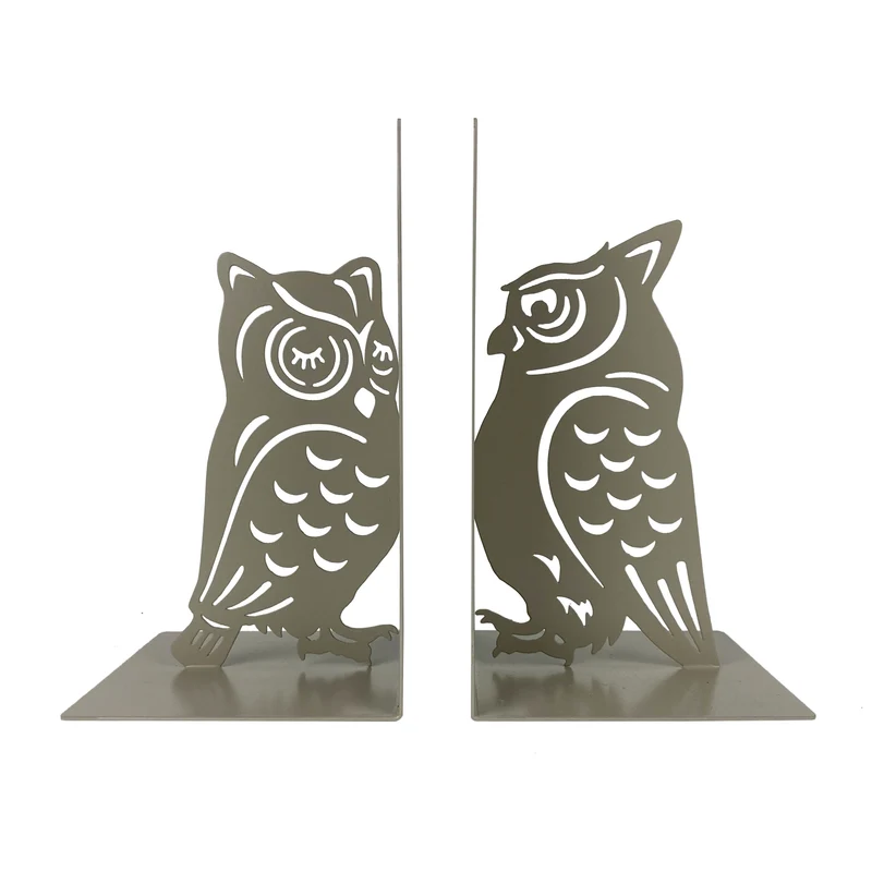 Set 2 Pezzi Fermalibri In Metallo Antigraffio Per Mensole Libreria Design Moderno Supporto Porta Libro Antiscivolo