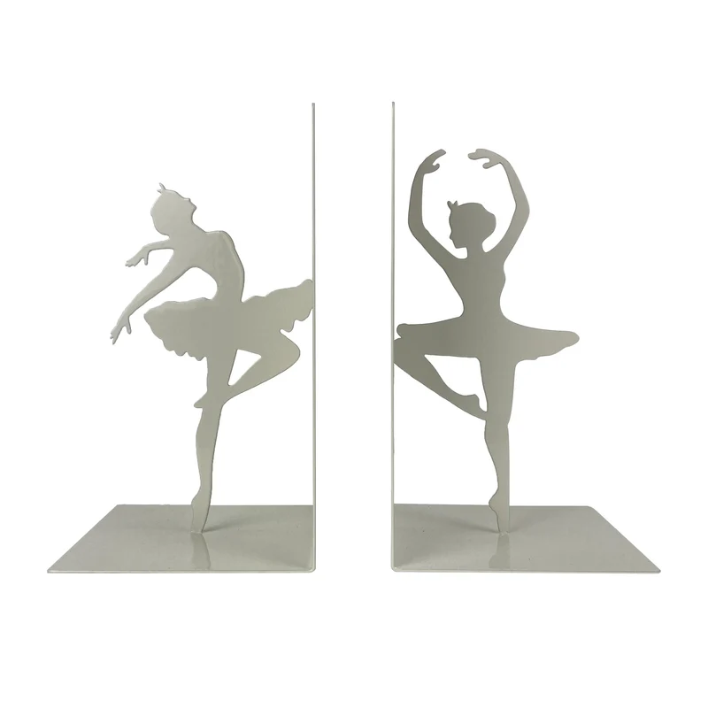 Set 2 Pezzi Fermalibri In Metallo Antigraffio Per Mensole Libreria Design Moderno Supporto Porta Libro Antiscivolo