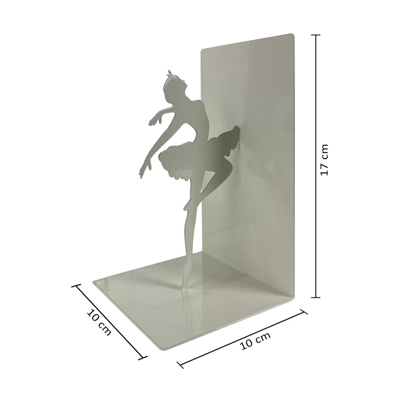 Set 2 Pezzi Fermalibri In Metallo Antigraffio Per Mensole Libreria Design Moderno Supporto Porta Libro Antiscivolo