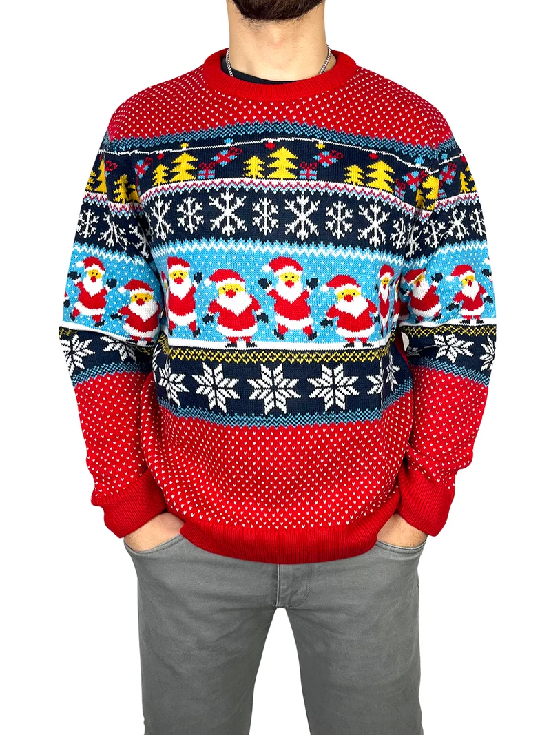 Maglione Natalizio Unisex Uomo Donna Maniche Lunghe Vestibilità Perfetta Senza Prurito Maglioncino Pullover Natale Idee Regalo Maglioni Di Natale Di Coppia Famiglia