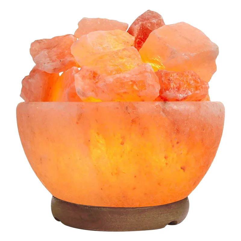 Lampada Di Sale Himalayano Originale Naturale Realizzata A Mano Spina Europea Il Gruppone