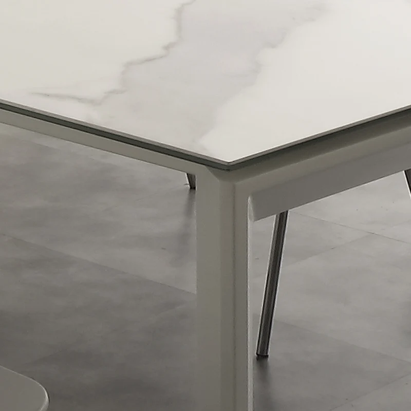Ceramique - Tavolo moderno allungabile con piano in vetro ceramica cm 140/200x90x76h - vari colori