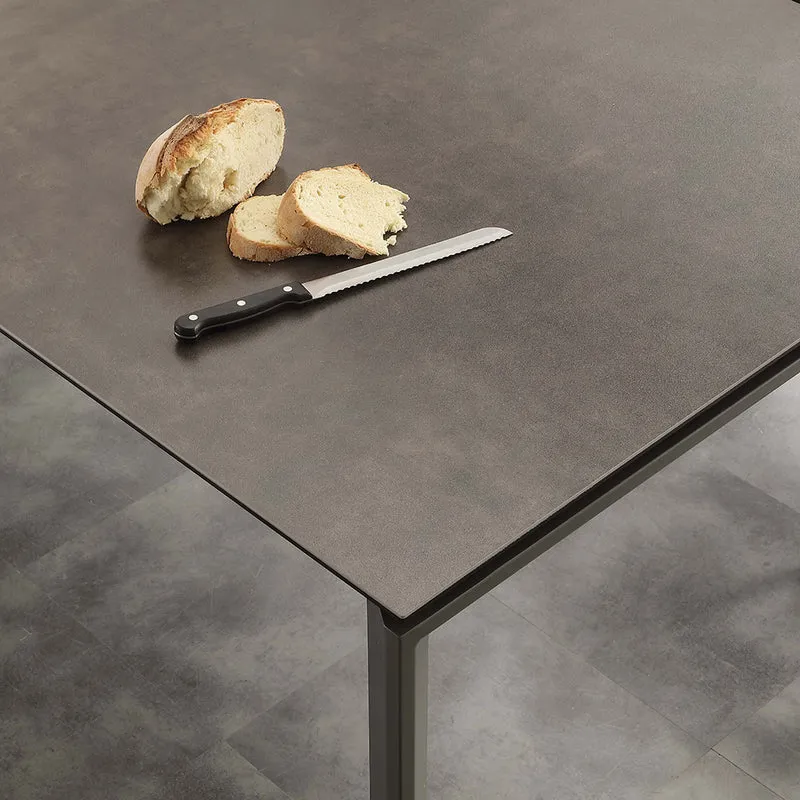 Ceramique - Tavolo moderno allungabile con piano in vetro ceramica cm 140/200x90x76h - vari colori