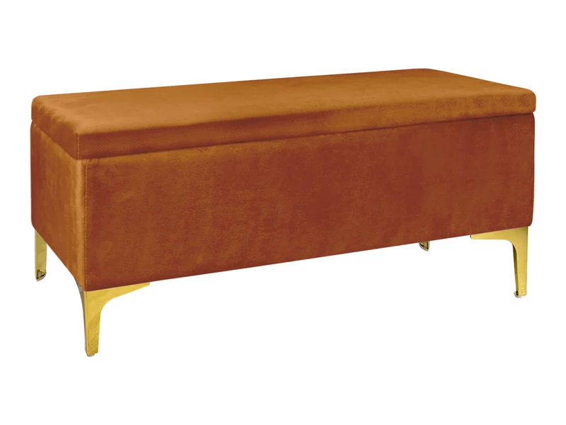 Pouf Panca Imbottita Divanetto In Velluto Contenitore Porta Oggetti Panca Sgabello il Gruppone