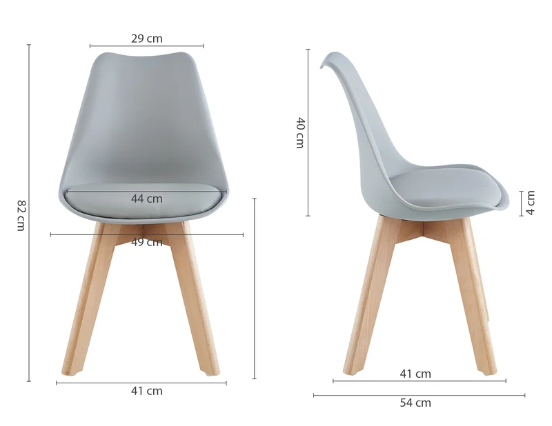Set 4 Sedie Con Gambe In Legno Di Faggio Seduta In SimilPelle Il Gruppone