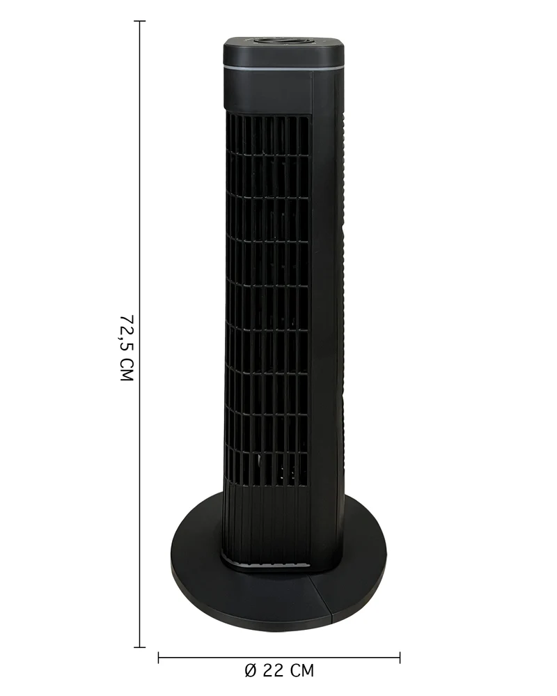 Ventilatore a Torre 50W 3 Velocità Oscillante Design Moderno Elegante Il Gruppone