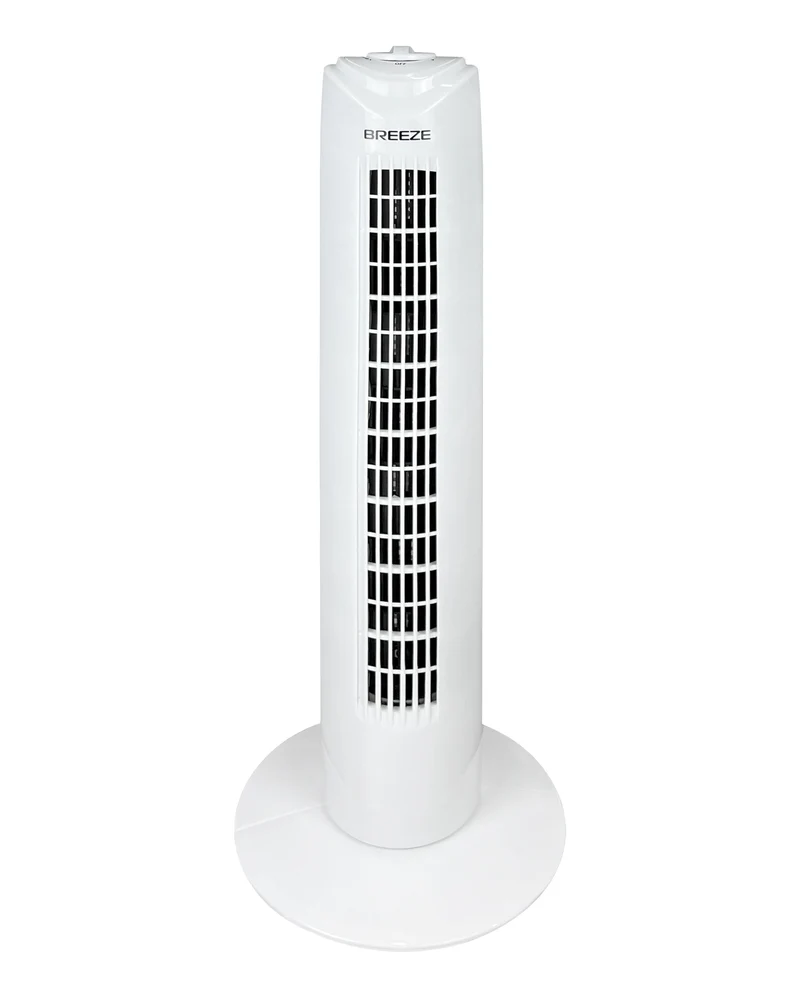 Ventilatore a Torre 50W 3 Velocità Oscillante Design Moderno Elegante Bianco Il Gruppone
