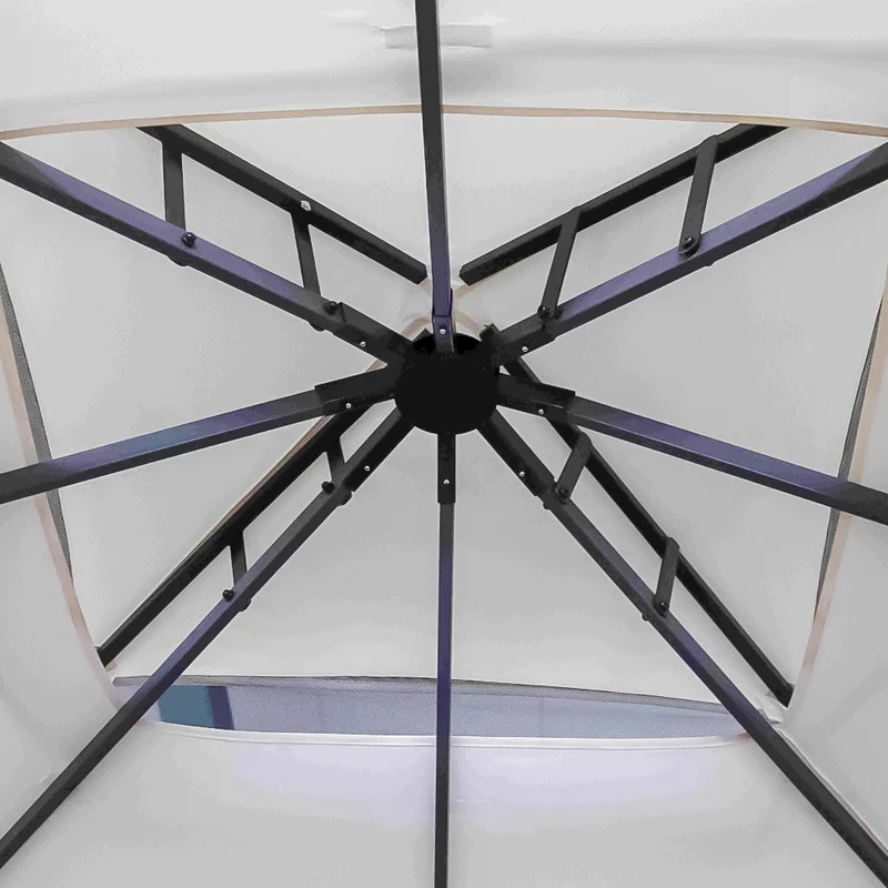 Gazebo Da Giardino 3x4 Mt Struttura In Alluminio E Acciaio Con Pareti Laterali E Zanzariere Il Gruppone
