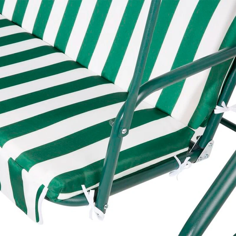 Dondolo Da Giardino 3 Posti Con Tetto Parasole Struttura In Acciaio 170x115x153 Cm Il Gruppone