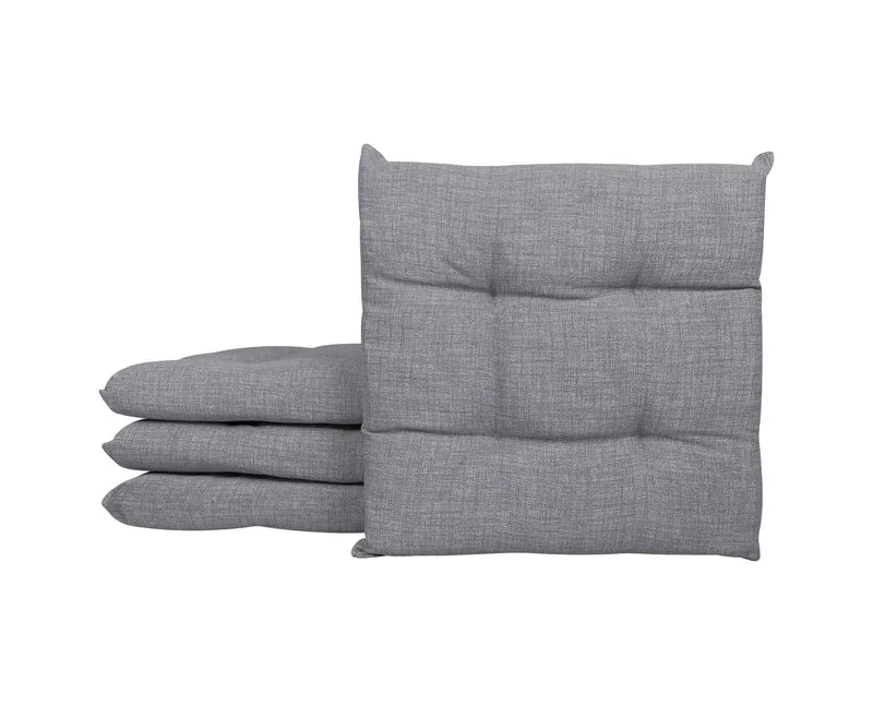 Set Cuscini per Sedia Imbottiti 6 cm con Lacci 4 Punti in Cotone 40x40 Made in Italy Il Gruppone