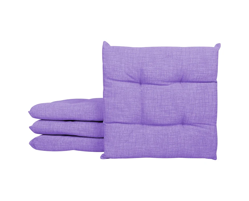 Set Cuscini per Sedia Imbottiti 6 cm con Lacci 4 Punti in Cotone 40x40 Made in Italy Il Gruppone