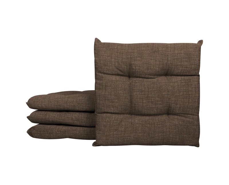 Set Cuscini per Sedia Imbottiti 6 cm con Lacci 4 Punti in Cotone 40x40 Made in Italy Il Gruppone