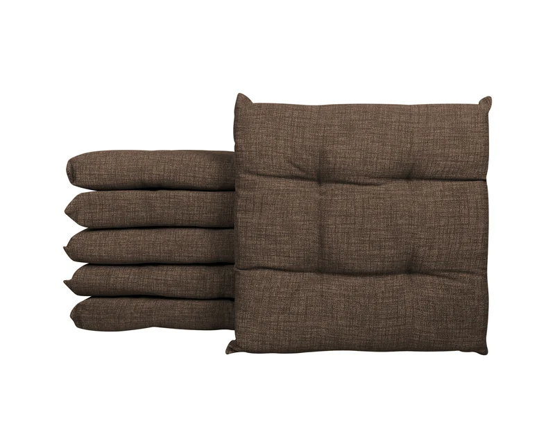 Set Cuscini per Sedia Imbottiti 6 cm con Lacci 4 Punti in Cotone 40x40 Made in Italy Il Gruppone