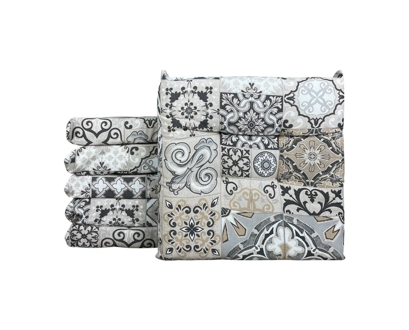 Set Cuscini per Sedia Imbottiti 6 cm con Lacci 4 Punti in Cotone 40x40 Made in Italy Il Gruppone
