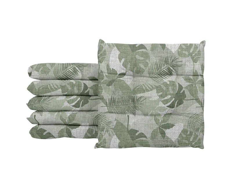 Set Cuscini per Sedia Imbottiti 6 cm con Lacci 4 Punti in Cotone 40x40 Made in Italy Il Gruppone