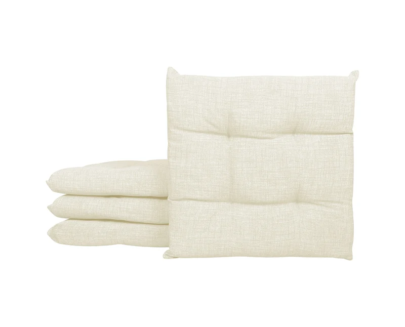Set Cuscini per Sedia Imbottiti 6 cm con Lacci 4 Punti in Cotone 40x40 Made in Italy Il Gruppone