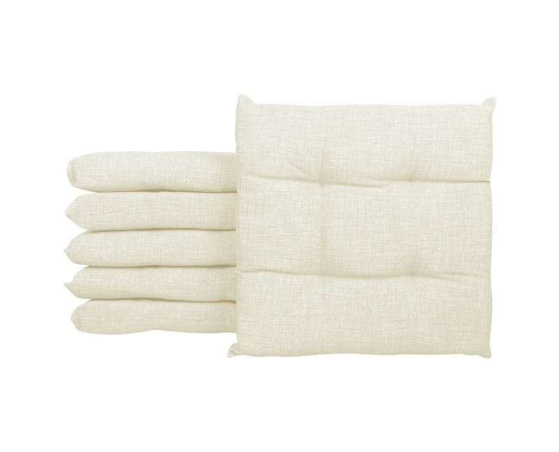 Set Cuscini per Sedia Imbottiti 6 cm con Lacci 4 Punti in Cotone 40x40 Made in Italy Il Gruppone