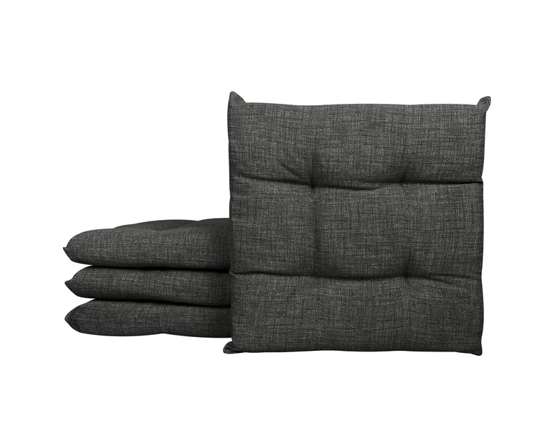 Set Cuscini per Sedia Imbottiti 6 cm con Lacci 4 Punti in Cotone 40x40 Made in Italy Il Gruppone