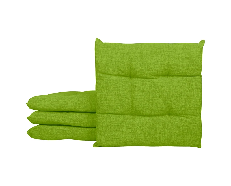 Set Cuscini per Sedia Imbottiti 6 cm con Lacci 4 Punti in Cotone 40x40 Made in Italy Il Gruppone