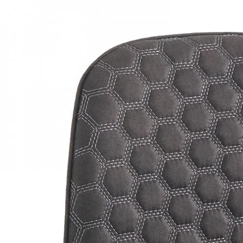 Set da 4 sedia moderna scocca rivestita in tessuto effetto velluto cm 44x51x86h - vari colori