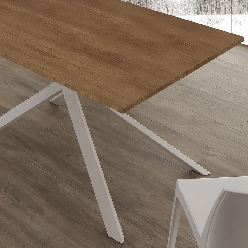 Mini Cairo - Tavolo da cucina moderno allungabile cm 130/190x80x75h - vari colori