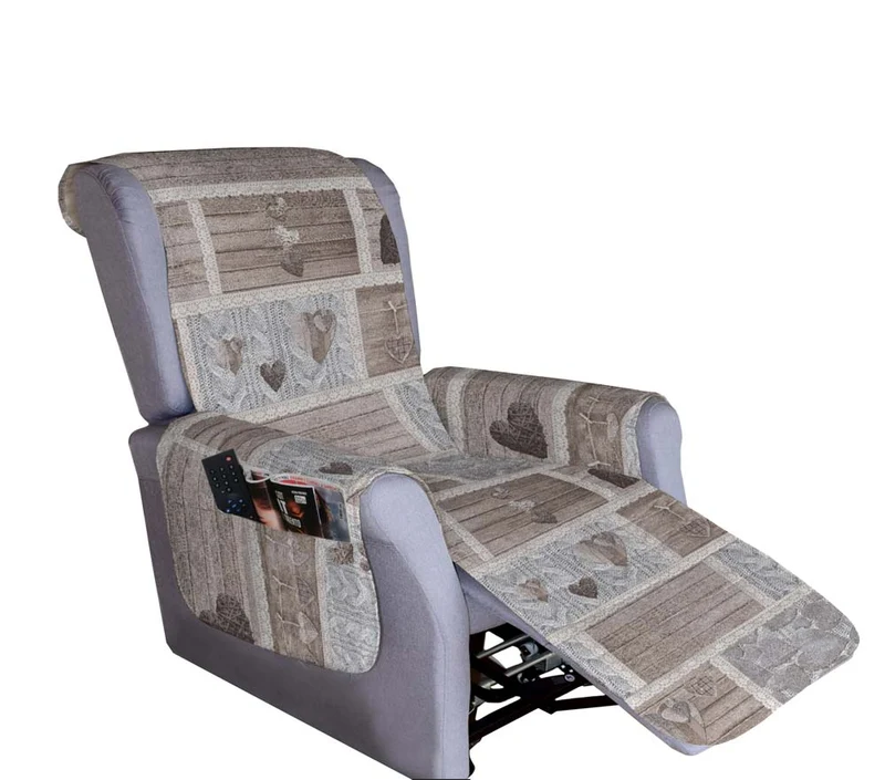 Copripoltrona Trapuntato per Poltrona Reclinabile Relax con Doppie Tasche Made in Italy Il Gruppone